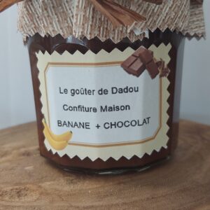 Confiture Maison Bananes Chocolat 250g
