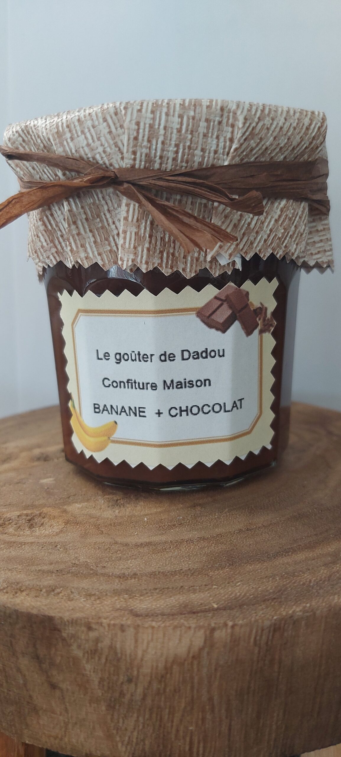 Confiture Maison Bananes Chocolat 375g