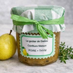 Confiture Maison Poire  Thym 375g