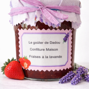 Confiture Maison Fraise à la lavande 250g
